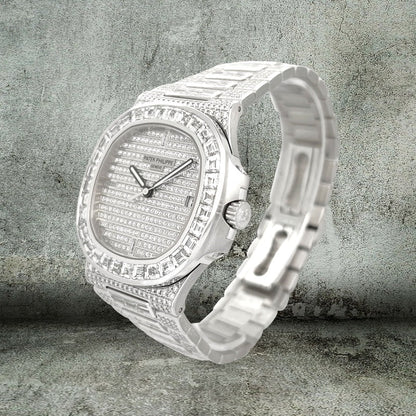 ( BAYAN ) Patek Philippe Nautilus 5719/10G-010 Kadın 38 mm + Kutu