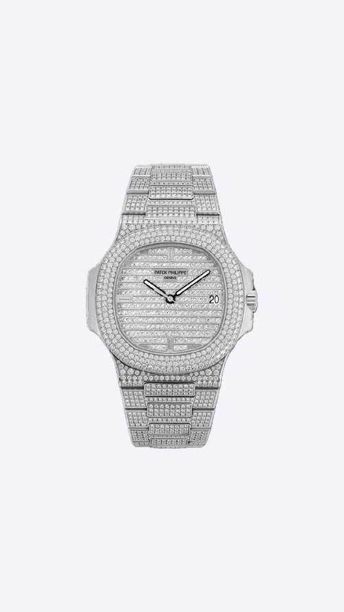 ( BAYAN ) Patek Philippe Nautilus 5719/10G-010 Kadın 38 mm + Kutu